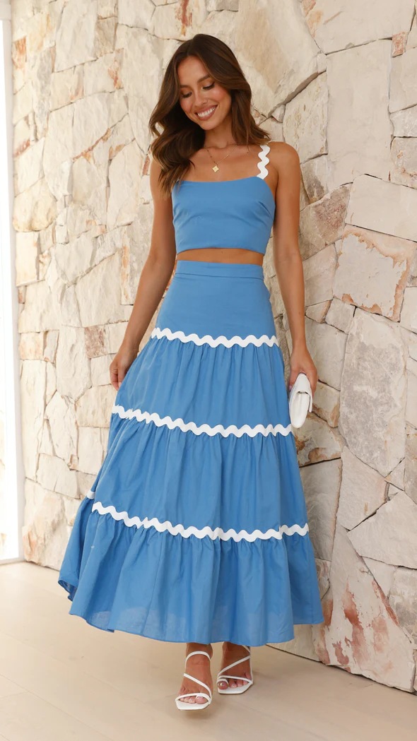 329g Weight Sleeveless Sleeve Length Spandex, Polyester Fabric Type Skirt Co-ord Set Sets Type 2 Pieces Set Quantity Daily Occasion U Neck Neckline Regular Fit Fit Type Solid Color Pattern Summer, Spring Season Women's Gender Preppy Style, Classic Style Style Daily Women's Preppy Style Classic Style Solid Color Spandex Polyester Skirt Co-ord Set Skirt Sets 4