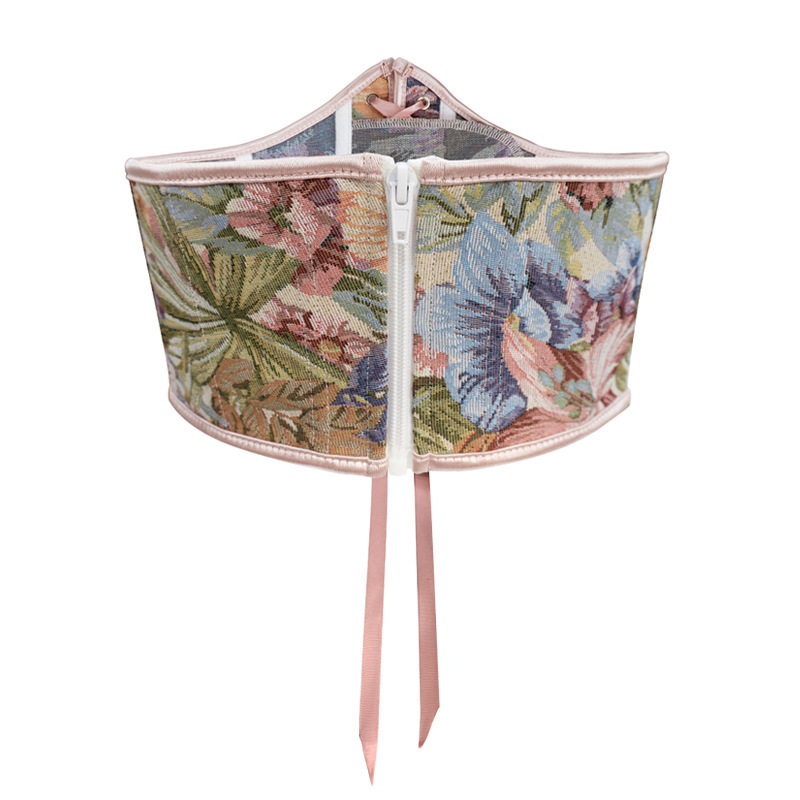 Nuevo pétalos pintados en polvo de corte cintura hermoso cuerpo sin encaje vestido de forma corporal