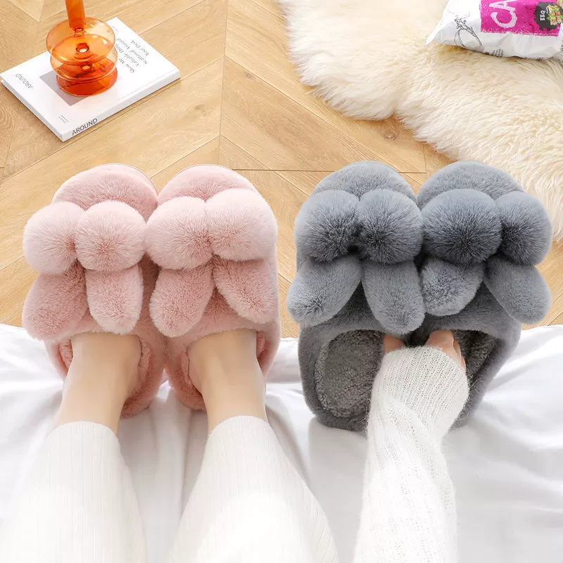 Хлопковые тапочки для женщин осенью и зимой, милые домашние нескользящие теплые плюшевые туфли на толстой подошве для пар, хлопковая обувь для мужчин.