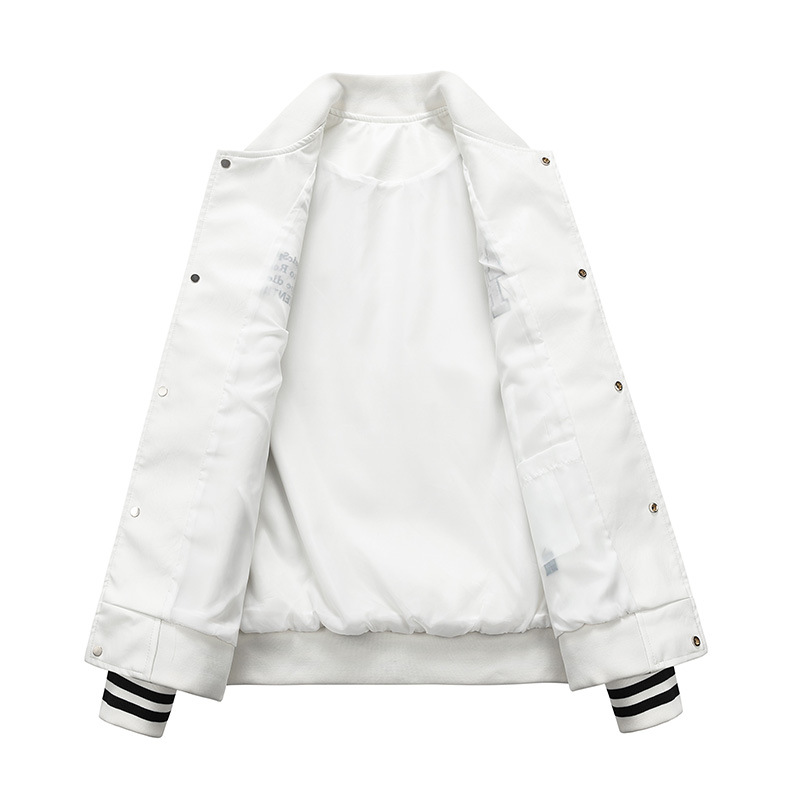 Ropa de locomotiva vintage americana chaqueta de cuero PU chaqueta de béisbol masculino primavera y otoño chaqueta de piloto de capa funcional