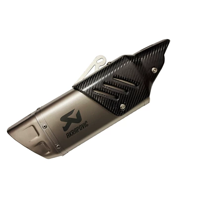 sports car sound exhaust pipe | Exhaust pipe - 7-51mm-angled-quadrilateral-titanium-colored-real-carbon-fiber-cover