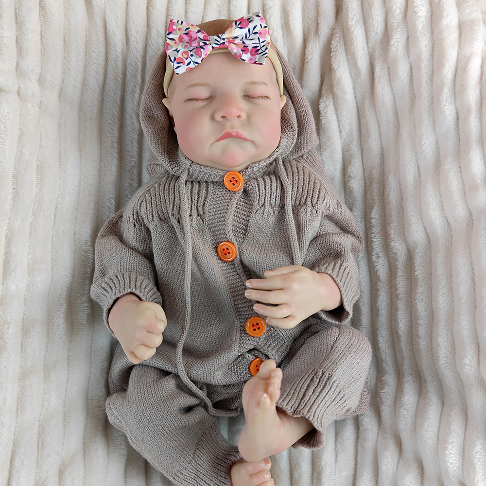 46 cm Renacido bebé simulación muñeca renacida muñeca vasos sanguíneos venosos visibles muñeca infantil