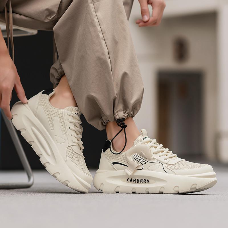 Generación de verano nuevos zapatos deportivos de malla zapatos casuales para hombres zapatos de papá zapatos de fondo grueso zapatos de estudiante de todo fósforo zapatos de moda zapatillas de deporte de cuatro estaciones