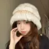 Versatile plush fisherman hat for women [beige 1/bag]