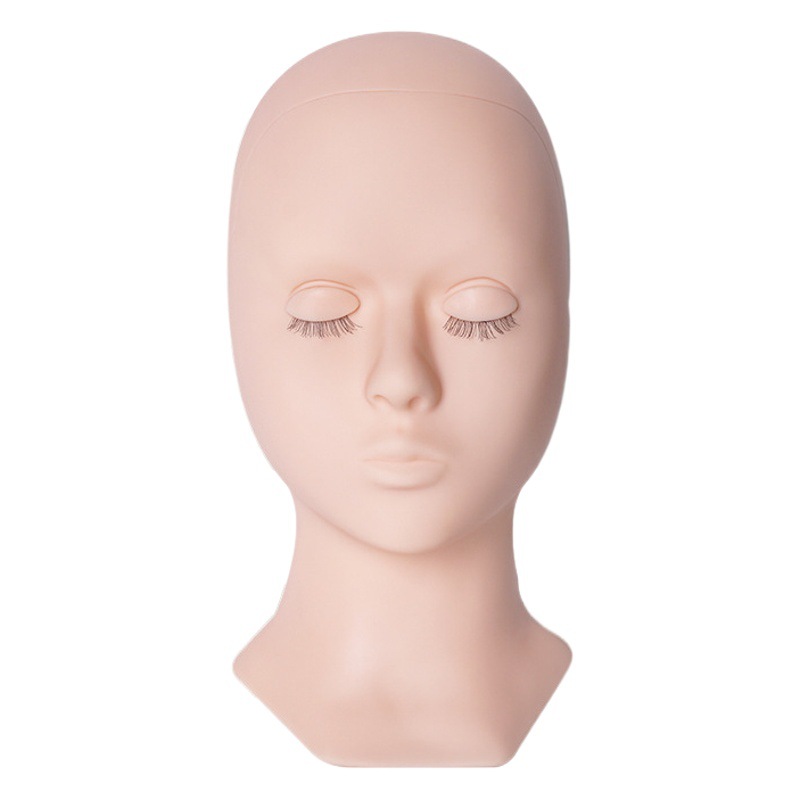 Molde de cabeza extraíble con pestañas Injerto de pestañas puede reemplazar el párpado modelo de práctica de pestañas párpado transfronterizo exclusivo