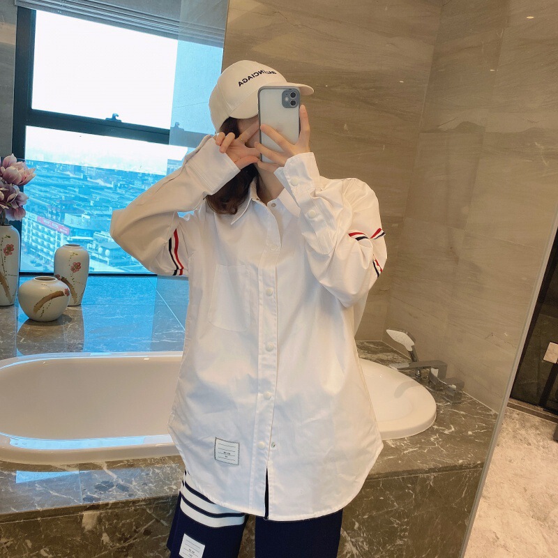 Real Shot of Spring Fashion Shirts for Men and Women, Casual Long-Sleeved Loose Thin Tops Real Shot of Spring Fashion Shirts for Men and Women, Casual Long-Sleeved Loose Thin Tops