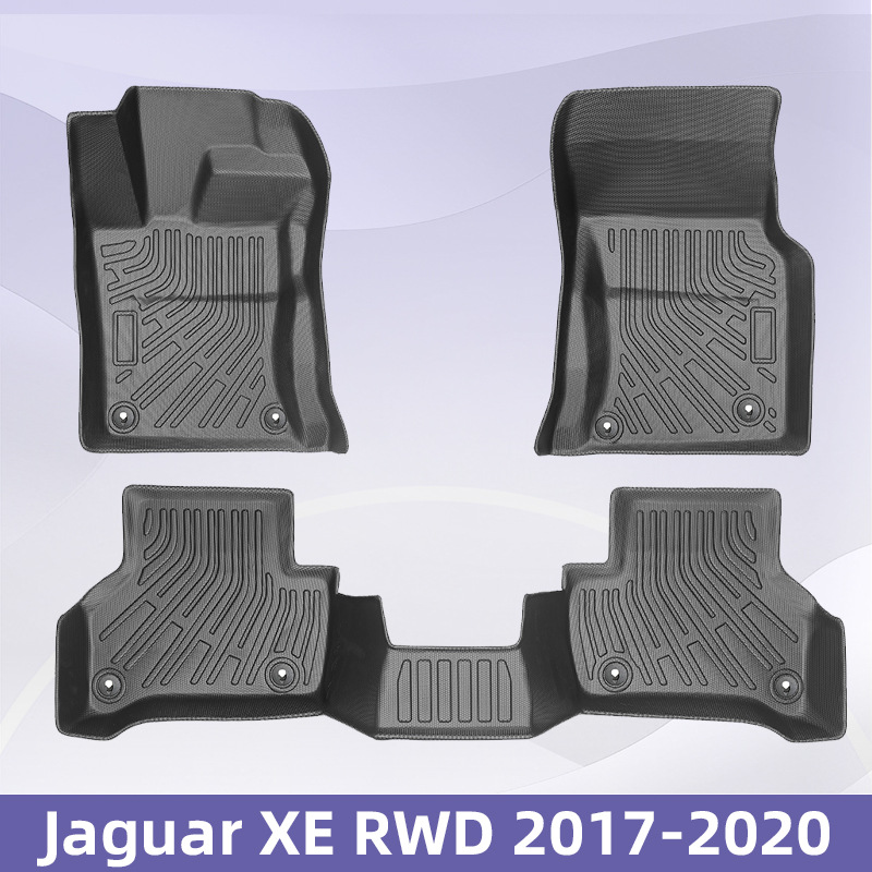 Para Jaguar XE RWD 2017 - 2020 3D todo el tiempo TPE almohadilla para los pies almohadilla del maletero