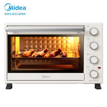 美的电烤箱PT3540家用多功能独立控温35升三种烘烤模式烘焙蛋糕