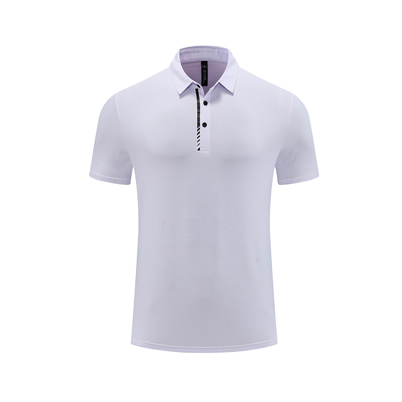 Verano de hielo-sensación transpirable de secado rápido Polo de los hombres de negocios ropa de manga corta casual solapa superior moda deportes ropa de fitness