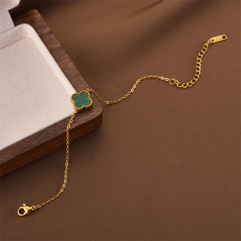 Joyas transfronterizas europeas y americanas Pulsera de acero de titanio de todo fósforo Versión coreana del temperamento bohemio Pulsera de acero de titanio que no se desvanece Joyería femenina