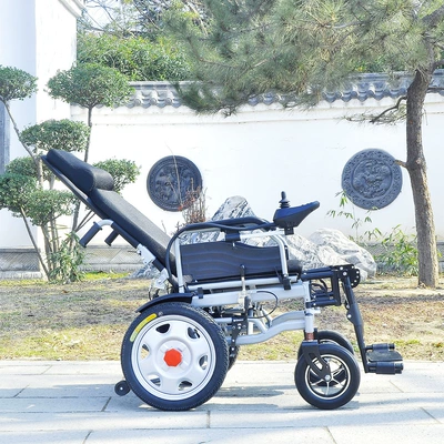Electric Wheelchair Manufacturer for: Qatlanan elektrik velosipedlər - rechargeable-24v-12ah-lead-acid-battery-silver-with-a-range-of-17-kilometers