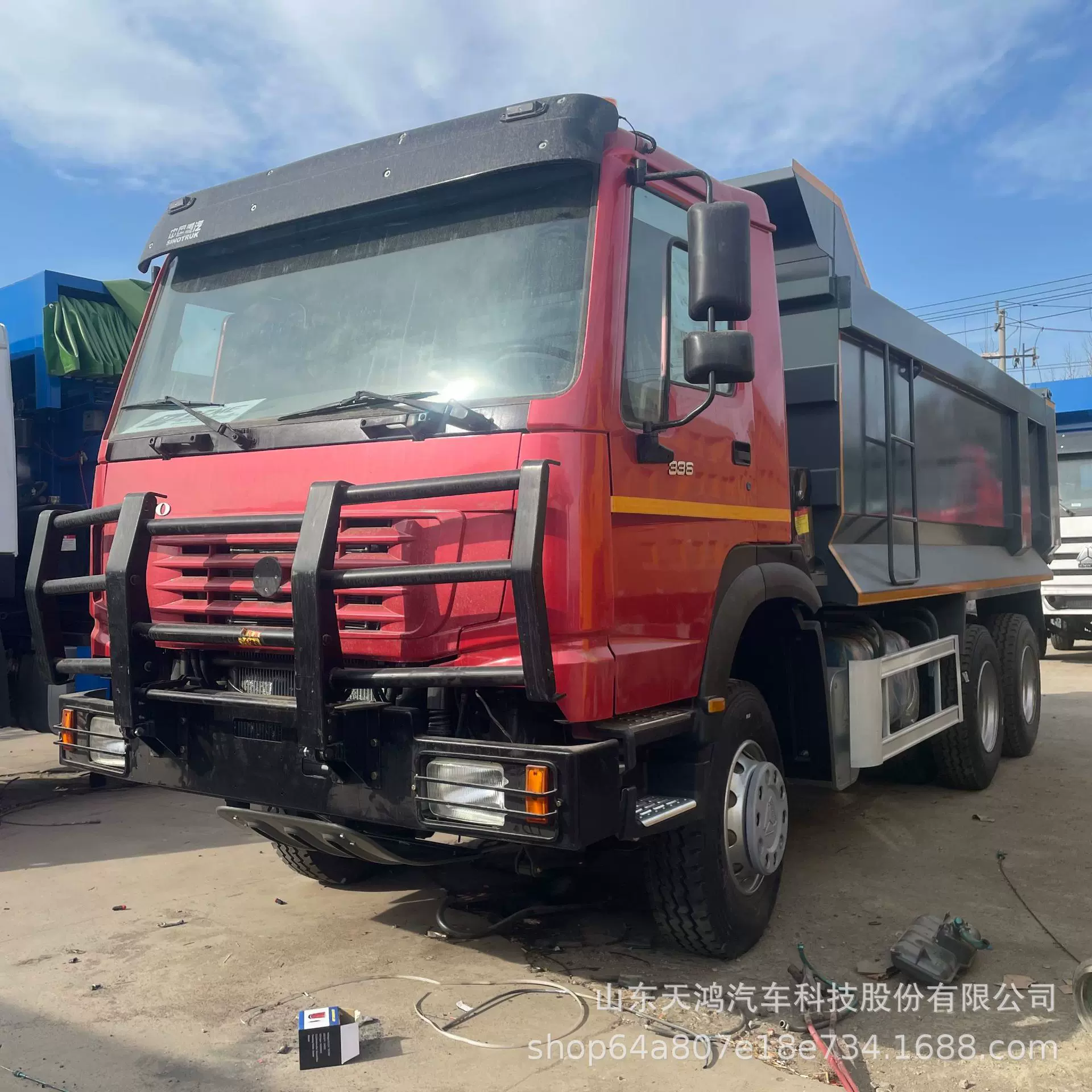 跨境供应重汽豪沃HOWO6X4自卸卡车后八轮自卸工程车自卸卡车Truck