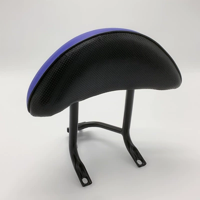 Frame Little Turtle Rear Rack — Motorcycle trunk - simple-bracket-blue-backrest