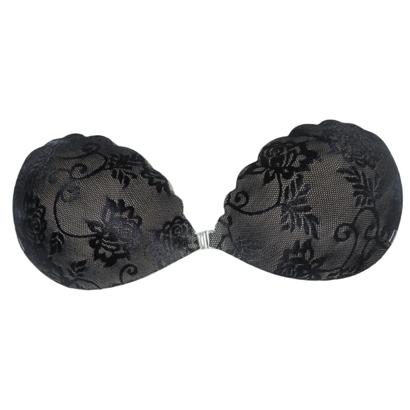 Nuevo encaje push-up sujetador invisible transpirable ultra-delgada de una sola pieza Shell invisible correa de hombro de silicona pecho pegatinas