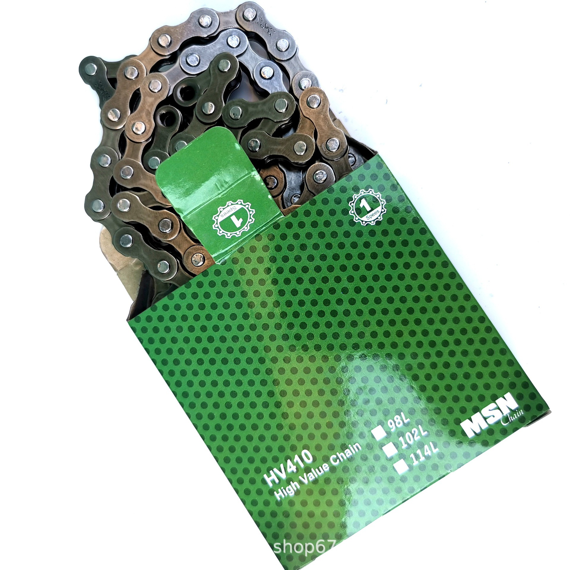 HV marca 410 fabricante de cadena de bicicleta eléctrica cadena de bicicleta Cadena de vuelo muerto Cadena de bicicleta de montaña