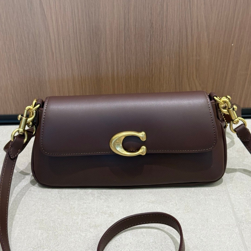 Coach C's New Cross-Border Jet Baguette Bag, Retro Satchel Shoulder Armpit Bag, Fashionable and Versatile Cross-Body Women's Bag