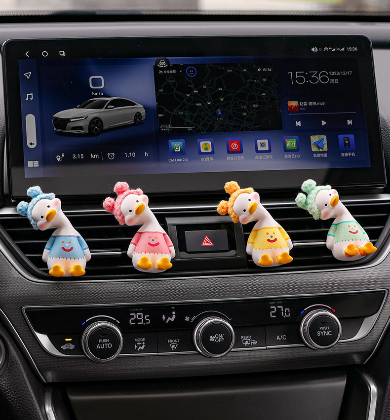 Red Rabbit Duck Car Perfume Aromatherapy Car Air Conditioner Vent Decoration Diffuser Stone Car Goddess Fragrance