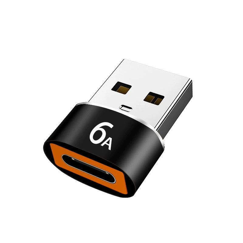 Зарядное устройство для мобильного телефона, переходник типа разъема USB 2.0 OTG-адаптер 6A, подходит для Huawei и Apple