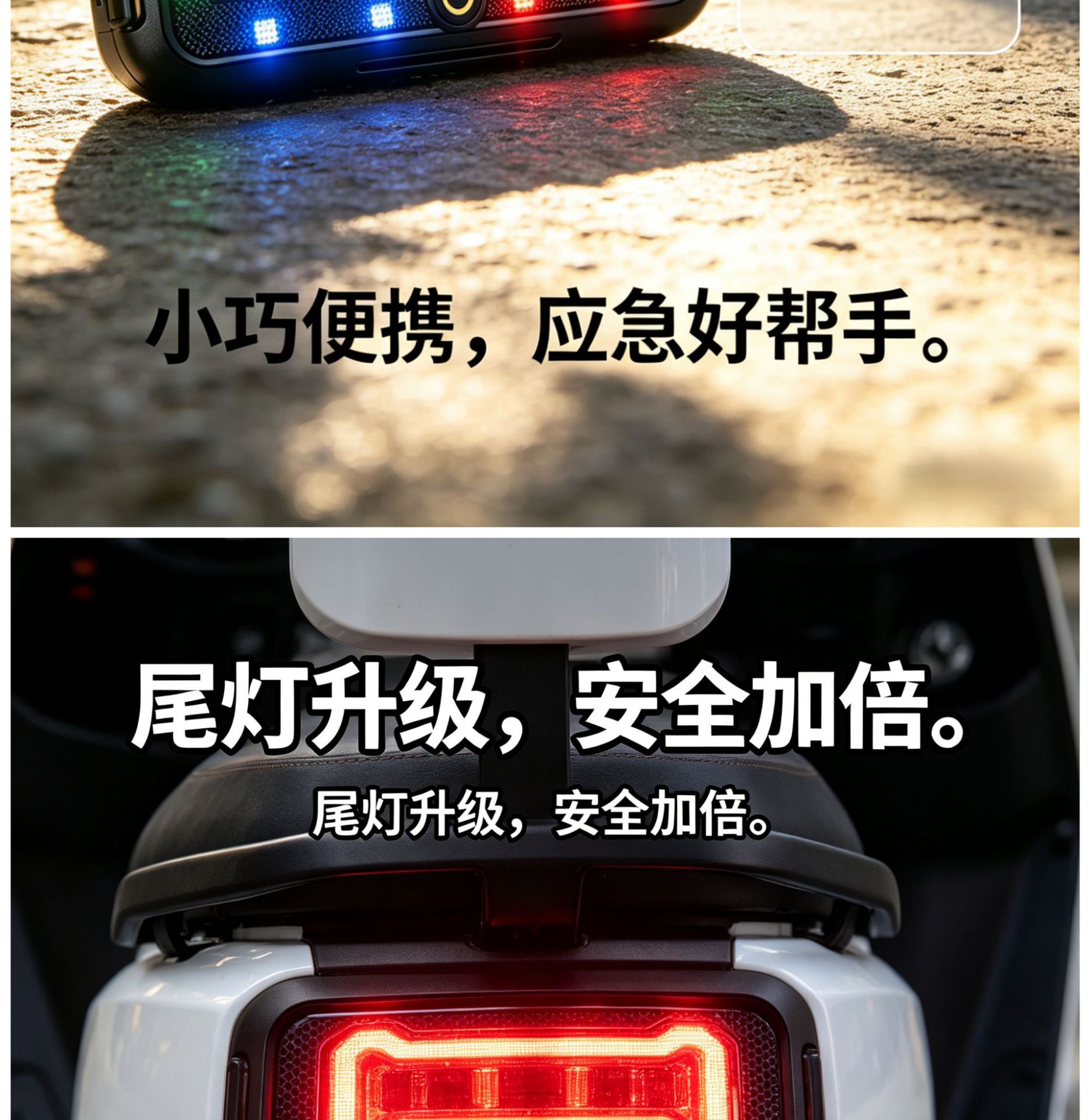 Reflective motorcycle stickers for electric vehicles at night, decorative car scratch covers, vehicle-mounted warning lights, ambient lights