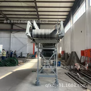 尾部配备刮泥板污泥混凝土皮带输送机 石英砂皮带输送机
