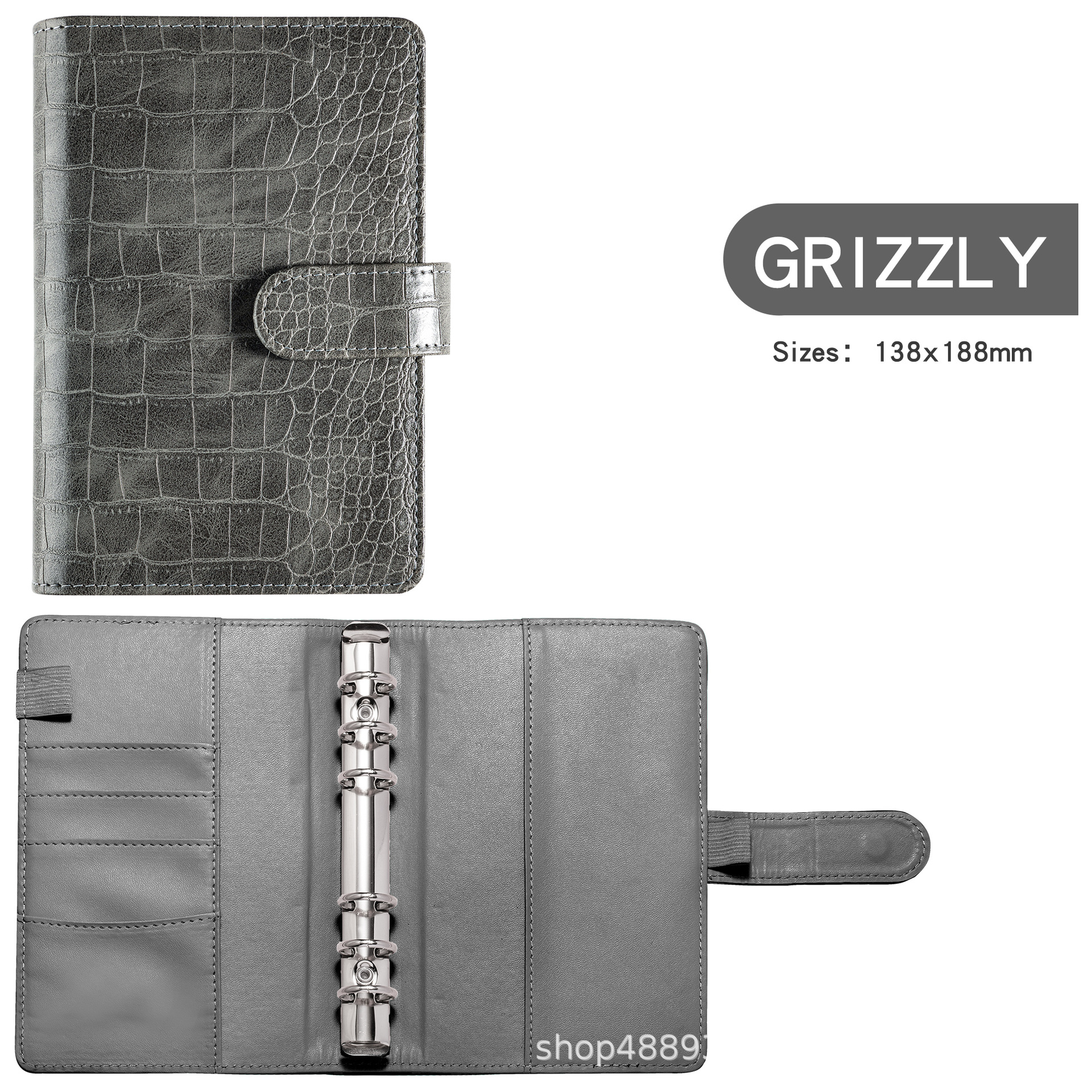 Patrón de cocodrilo-gris (carcasa única)