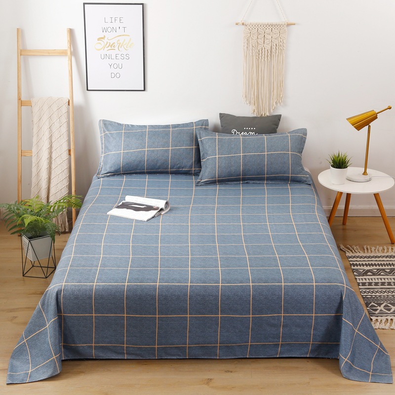 Fábrica al por mayor dormitorio cama individual estudiante universitario dormitorio especial superior e inferior hoja de cama hoja de colchón 1,2 m HOJA DE edredón de una sola pieza