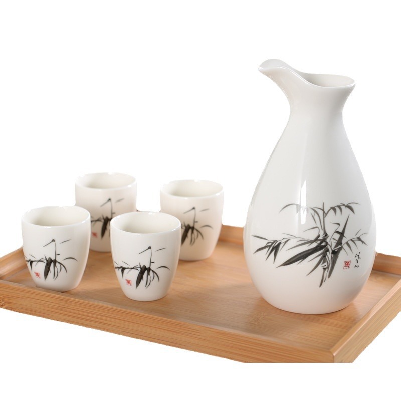 Ceramic wine set, 4 volume