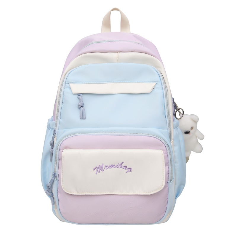 Mochila de gran capacidad 2024 nuevo estilo universitario estudiante universitario casual mochila escolar viajes de moda estudiante de secundaria al por mayor