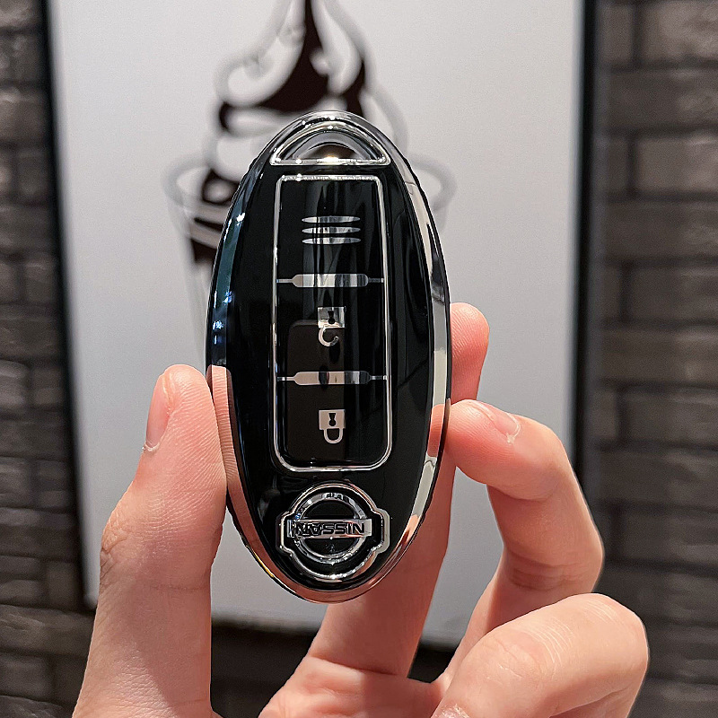 닛산 D-스마트 3 키 [싱글 쉘 블랙]]