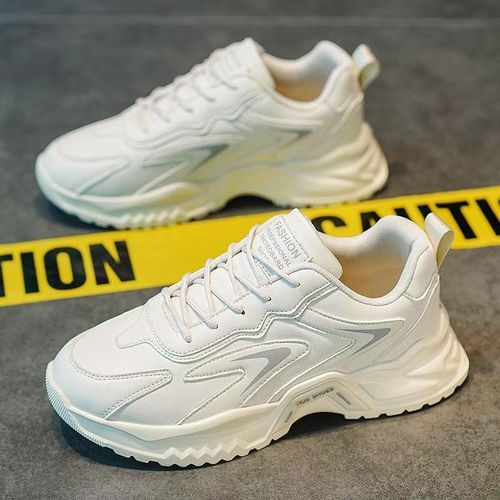 Men's 2025 Spring New Trend Youth Sports Casual Versatile Height Increasing Instagram White Dad Shoe