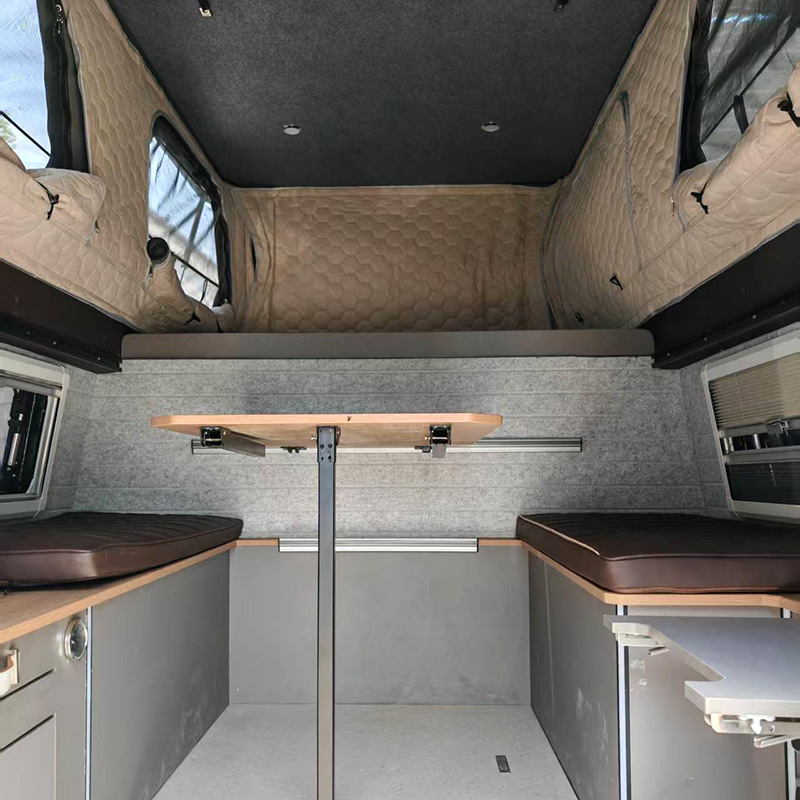 Pickup RV cargado con una caja de casa de carga cuadrada RV Gran Muralla arma trasera transformación al aire libre acampando turismo