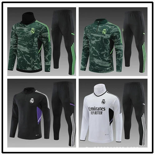 Factory direct sales hot 2324-2425 Real Madrid children's half-pull suit football training suit winter clothing training