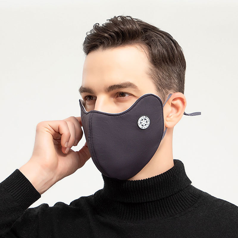 Otoño e invierno transpirable ojo esquina cálida máscara a prueba de frío a prueba de polvo a prueba de viento moda lavable hombres y mujeres máscara A80-KZH