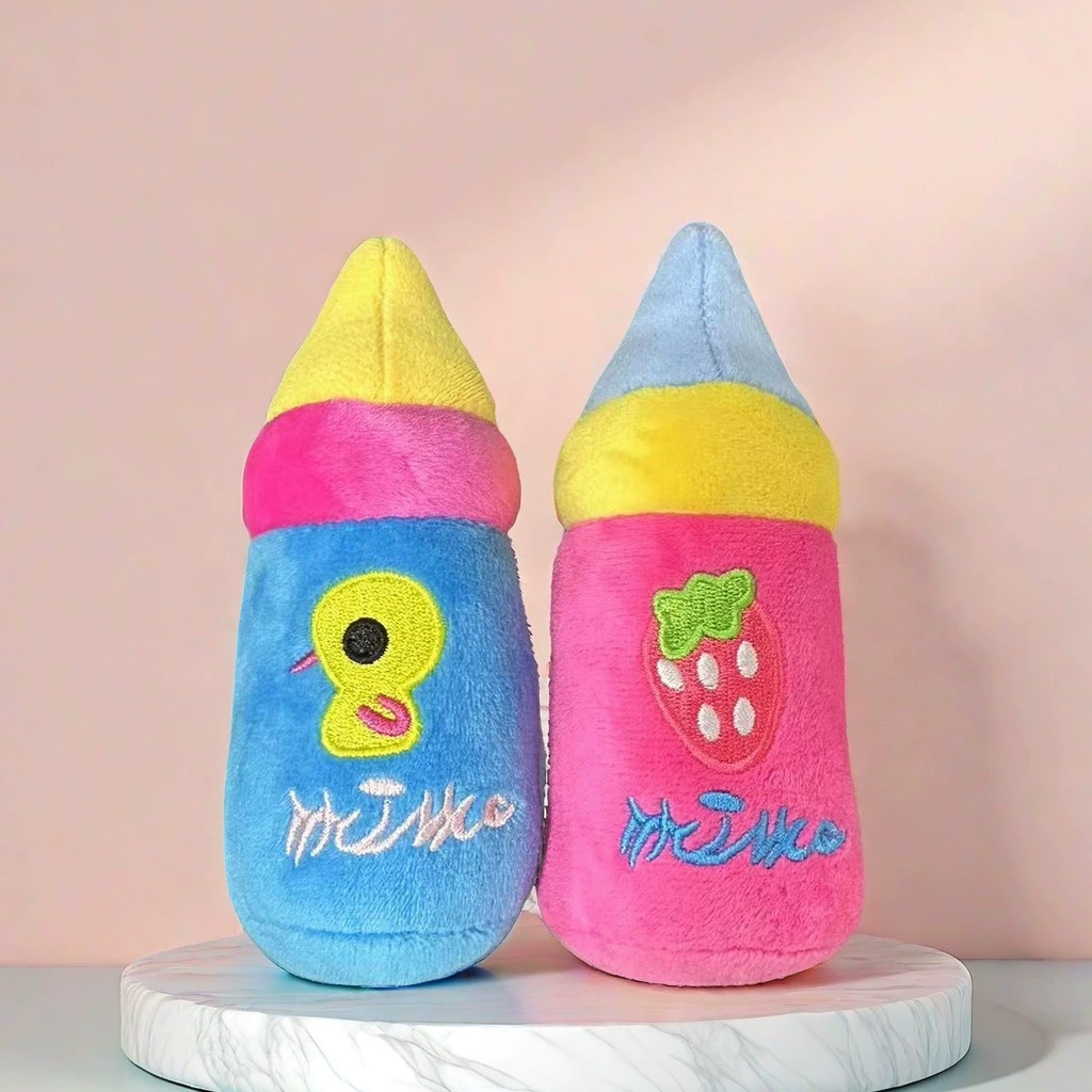 Собачья игрушка бутылка плюшевая игрушка ppmotok для чистки зубов