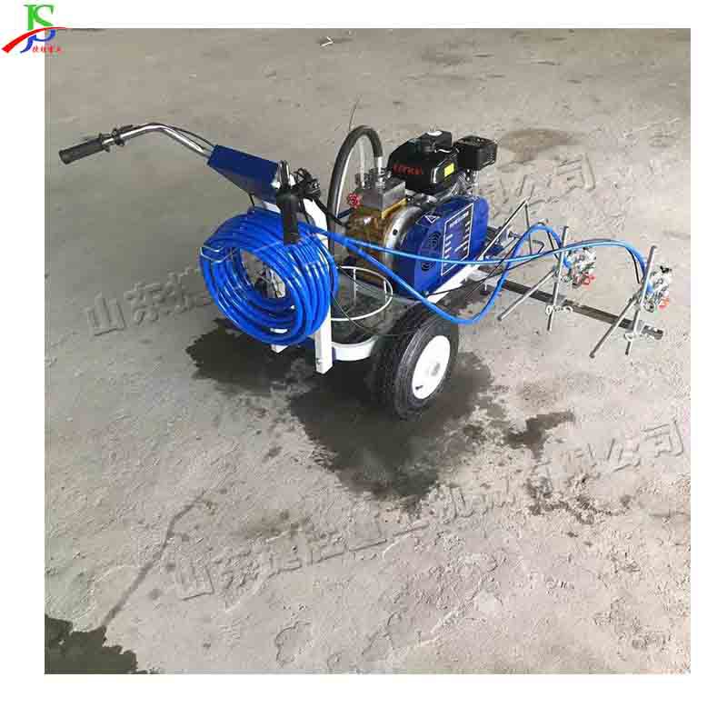 工厂车间划线小推车 港口码头手推式划线机 公路标线施工设备