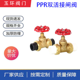 黄铜PPR闸阀手动热熔双活接铜闸阀配件水暖管道开关阀门ppr截止阀-阿里巴巴