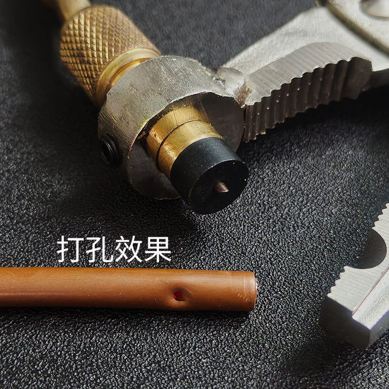 冷媒加液钳空调冰箱铜管维修加氟工具雪种回收补液刺管钳制冷维修|undefined
