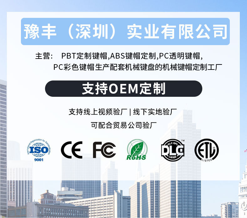 透明熊猫头键盘帽MOA磁轴专用个性键帽PC透明材质1U可做彩色DIY