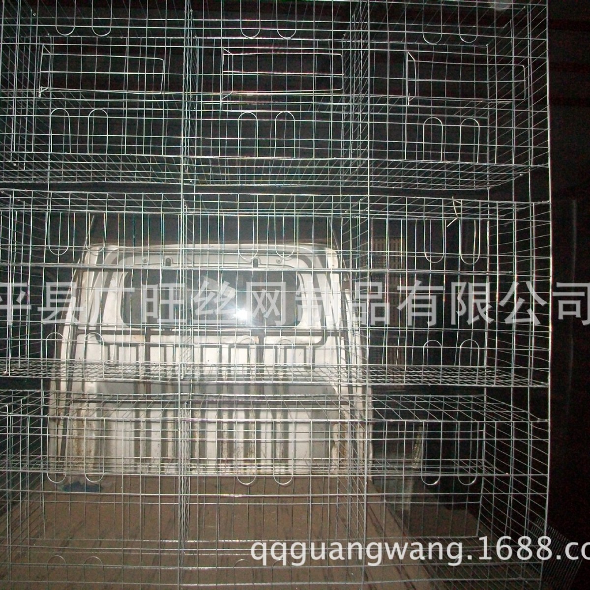 广旺丝网现货镀锌鸽笼 三层十二笼位1.7米鸽笼铁丝镀锌鸽笼裸笼