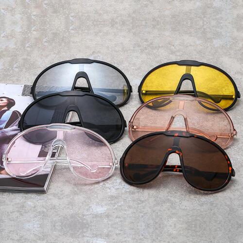  European and American large frame one-piece sunglasses cross-border new unisex outdoor windproof sunglasses
