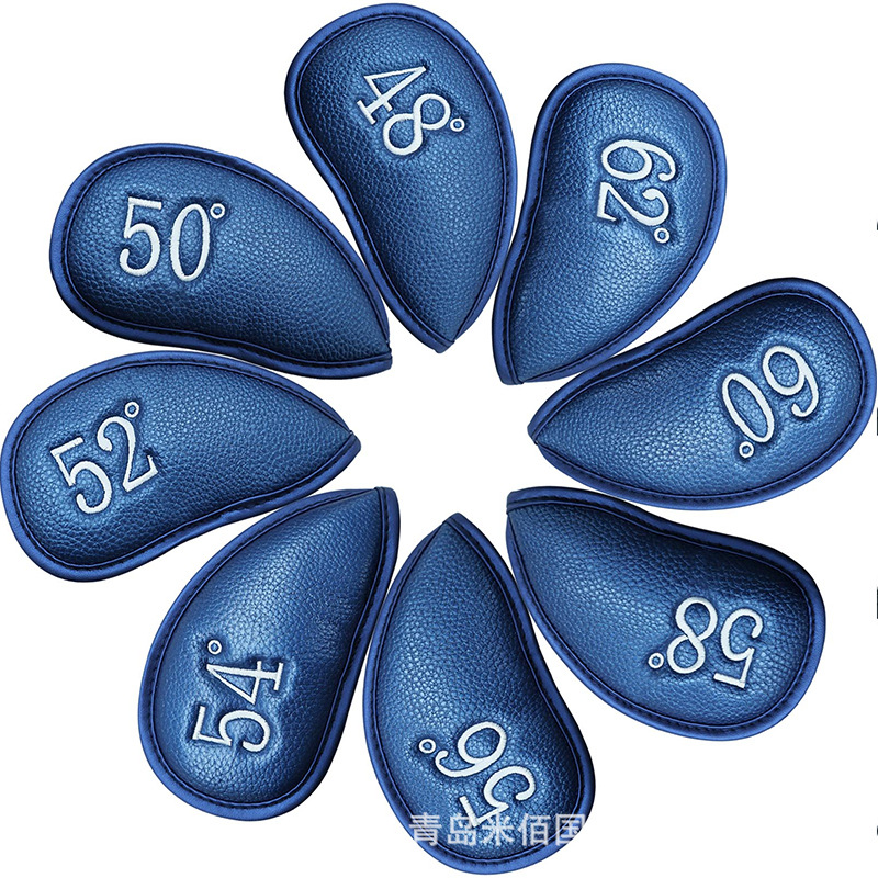 Juego de palos de golf Juego de hierros de cuero PU