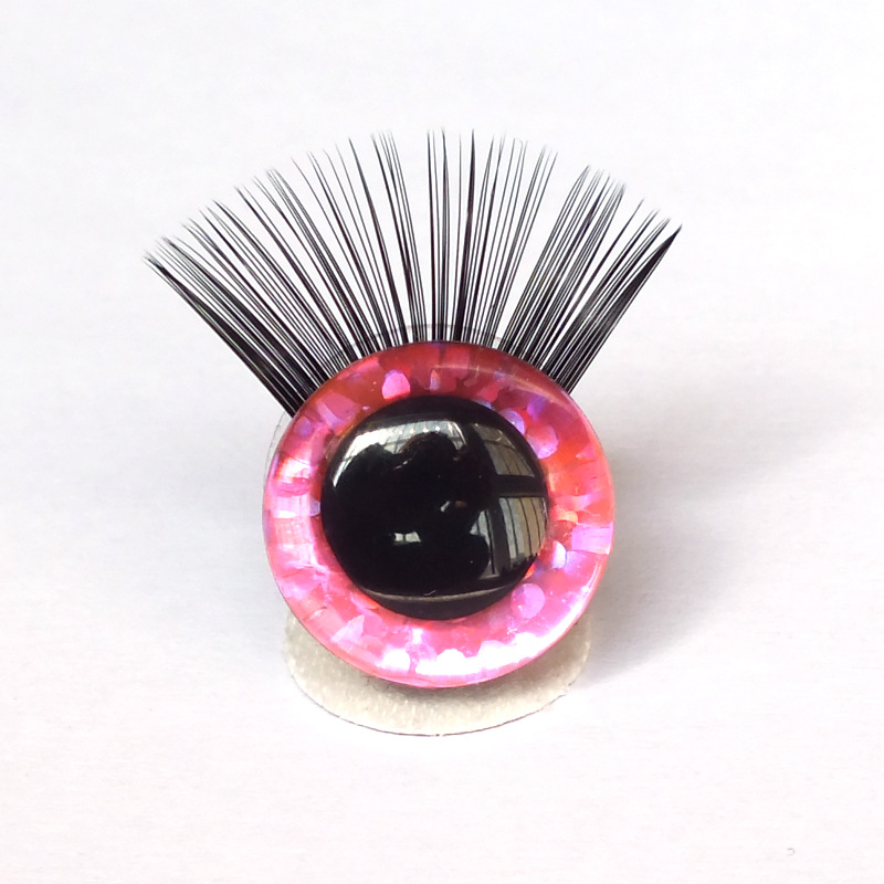 Pestañas ojos peces escalas flash accesorios de juguete seguridad Comercio Exterior ojos animales juguetes de peluche con pestañas