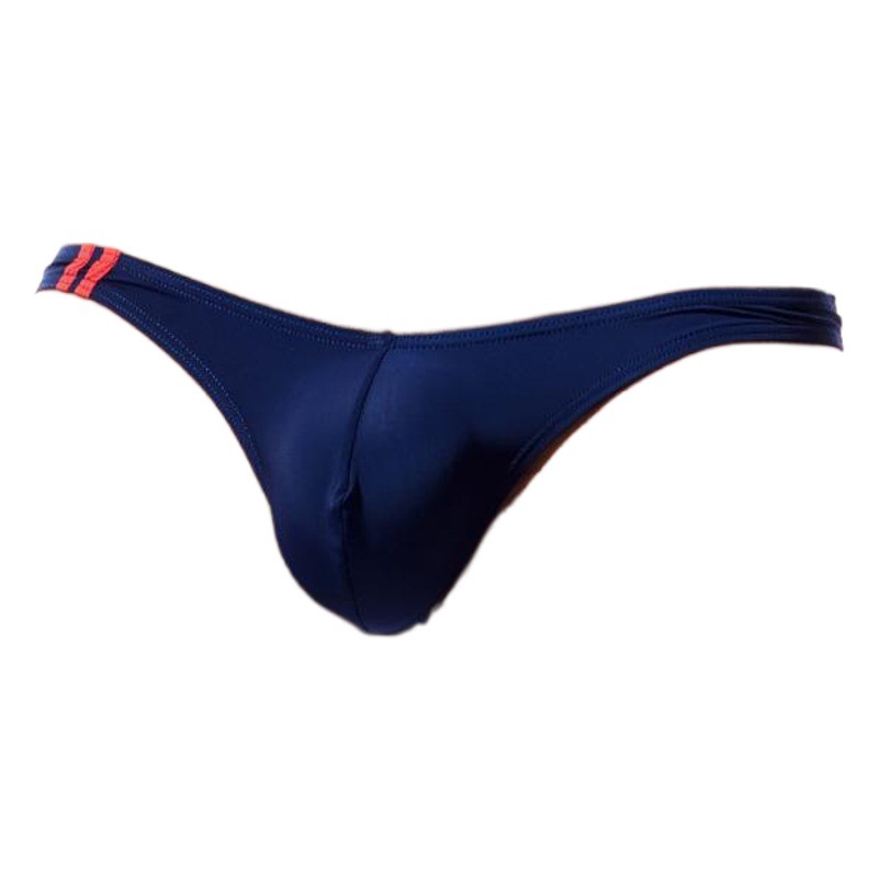 Al por mayor de los hombres U convexo Seda del Hielo Fino bajo la cintura moda Sexy Comercio Exterior ropa interior los Tanga E044