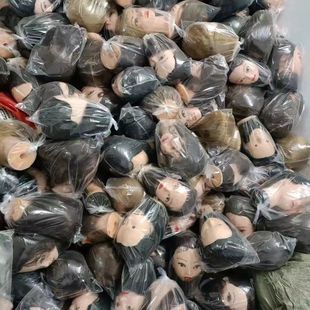 Hair head model special wig head model can practice hair cutting, updo, braiding makeup modeling factory direct sales
