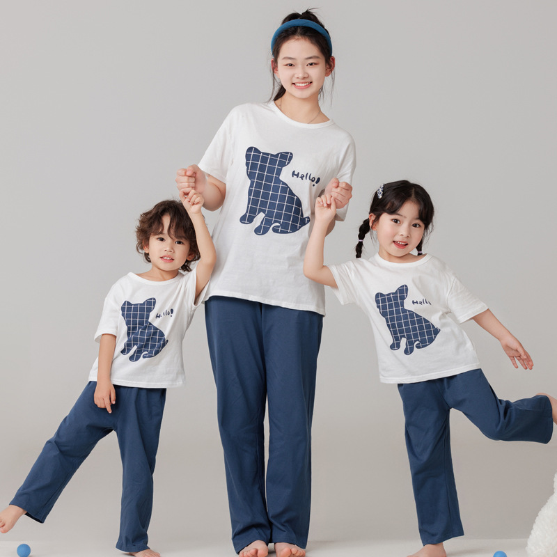 Cotton sleeves, blue set