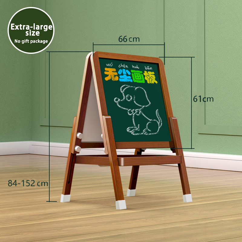 Tipo de soporte de pizarra pequeña para niños, aprendizaje en casa, escritura magnética de doble cara, dibujo, caballete de tablero de dibujo libre de polvo borrable
