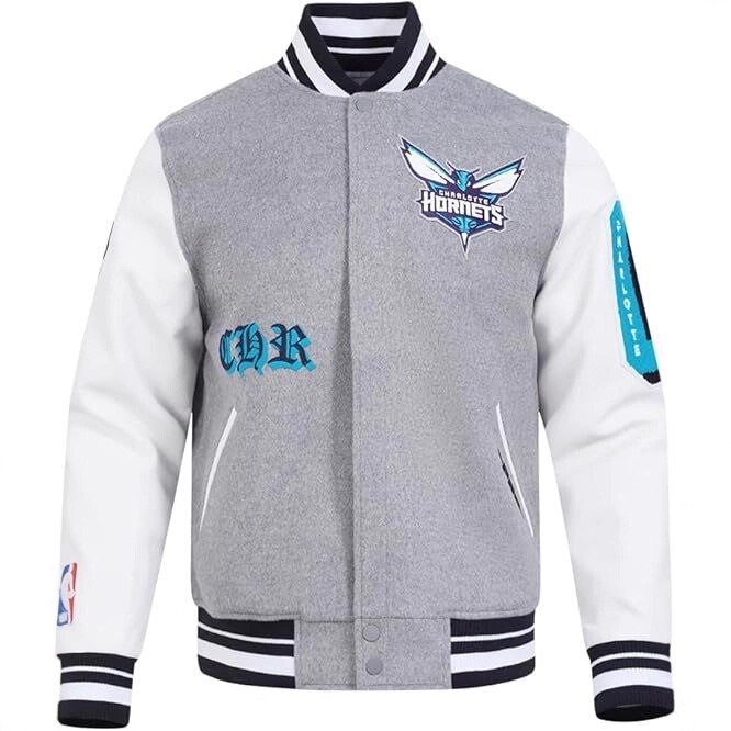 Nba Team Baseball Jacket European and American Cross-Border Amazon Best-Selling Long-Sleeve Jacket with 3D Printing