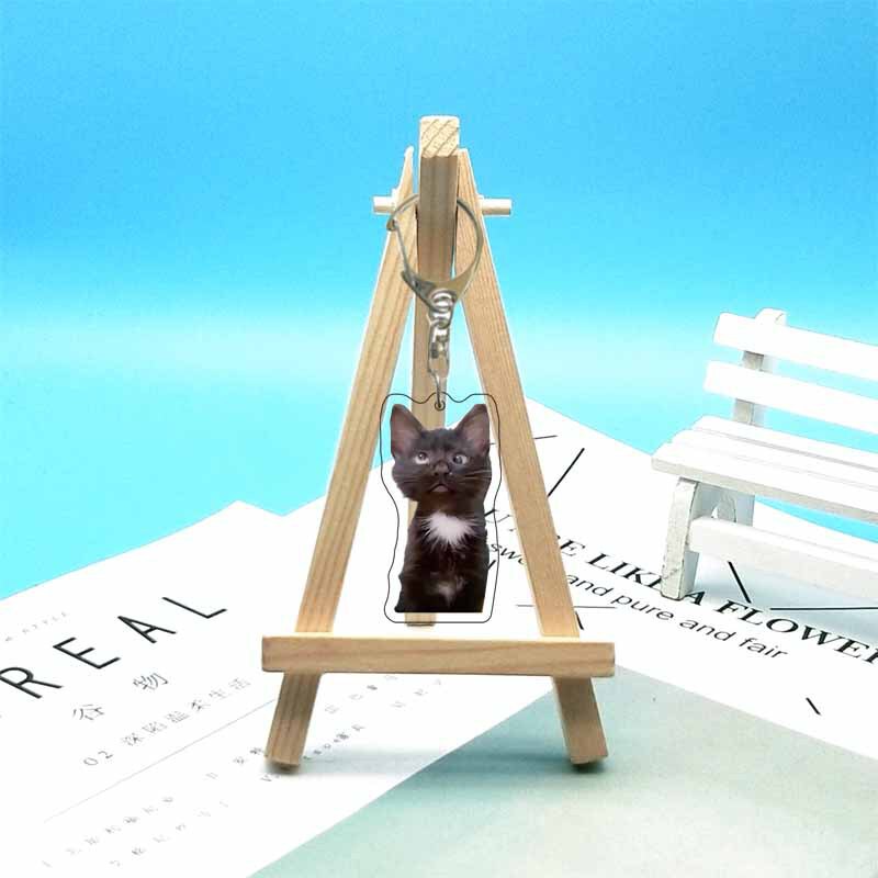 猫ミーム周辺機器面白い抽象的なかわいい面白い表現バッグ装飾アクリルキーホルダーペンダント|undefined