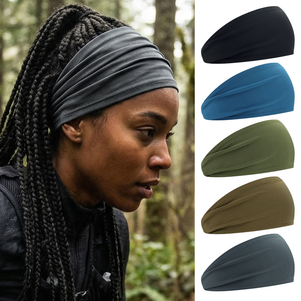 Guanyu Sports Headband Sweat-Absorbent and Anti-Sweat Running Basketball Fitness Cycling Non-Slip Breathable Hair Band Headscarf Wholesale for Men and Women