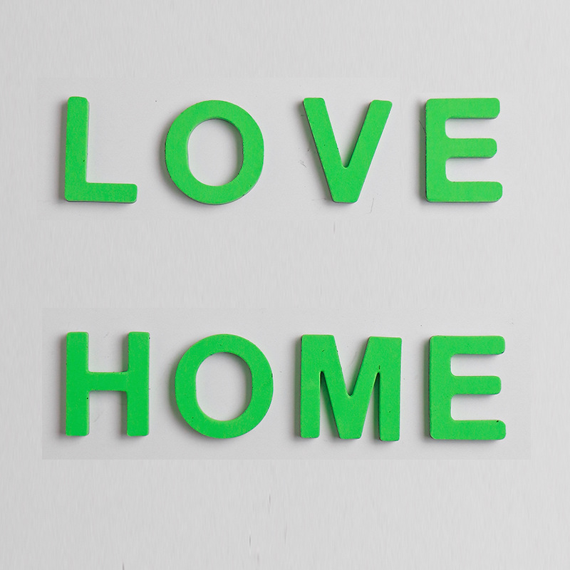 Personajes de dibujos animados pareja de acrílico adsorción pegatinas de refrigerador EVA alfanuméricos pegatinas de refrigerador DIY pegatinas magnéticas decoración